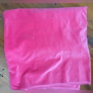 Pink Velvet Fabric Remnant 73” x 54.5” plus more